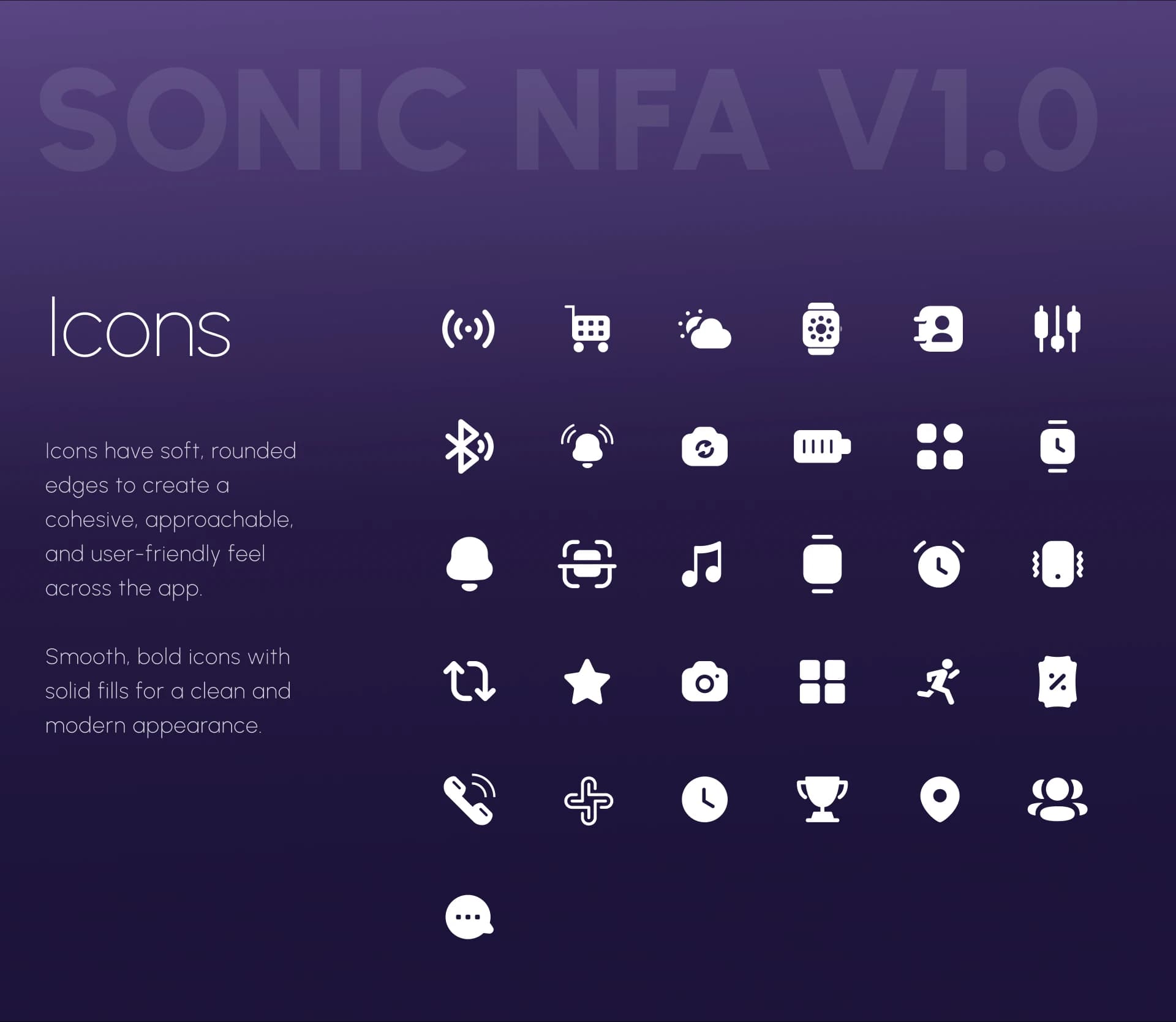 NoiseFit UI guideline: iconography